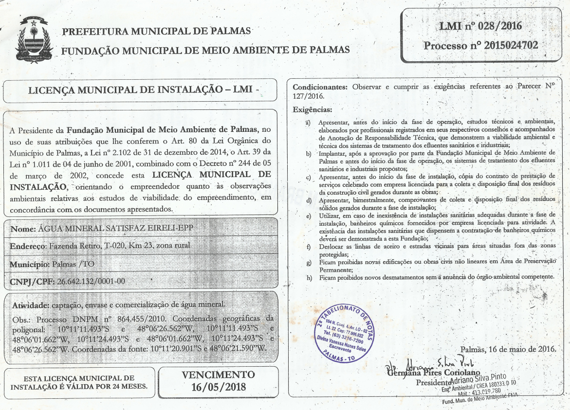 Licença Municipal de Instalação